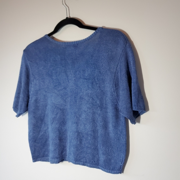 Vintage Eatons knitted Cropped button down - Picture 4 of 4